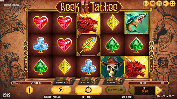 Book of tattoo 2 slots